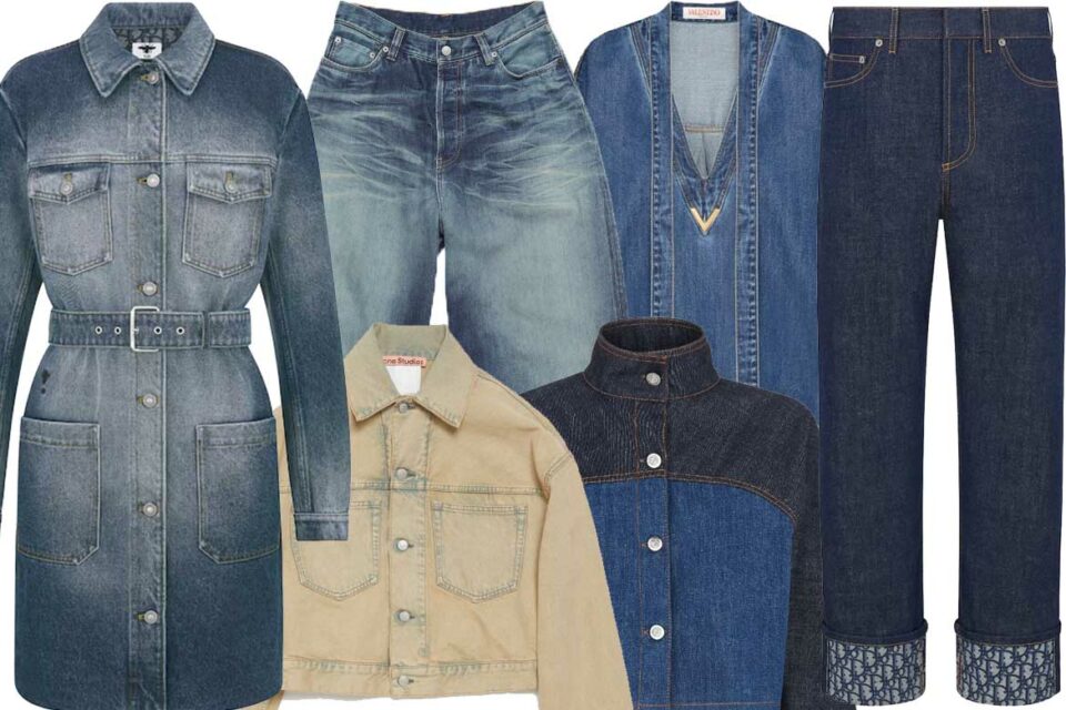 tendenza denim, denim, jeans, giacca jeans, pantalone denim,